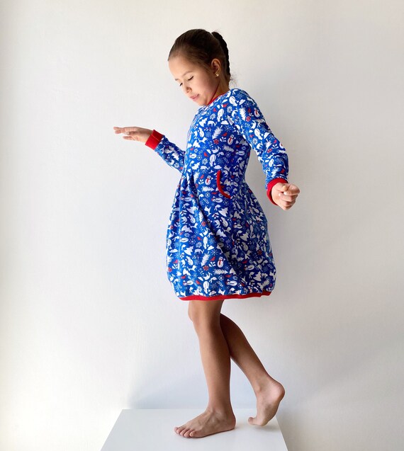 Long sleeve dress pattern 12M 10Y baby dress sewing | Etsy