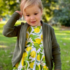 Children cardigan pdf sewing pattern, baby jacket pattern, sports jacket, kimono cardigan, kids sports coat pdf pattern, instant download image 3