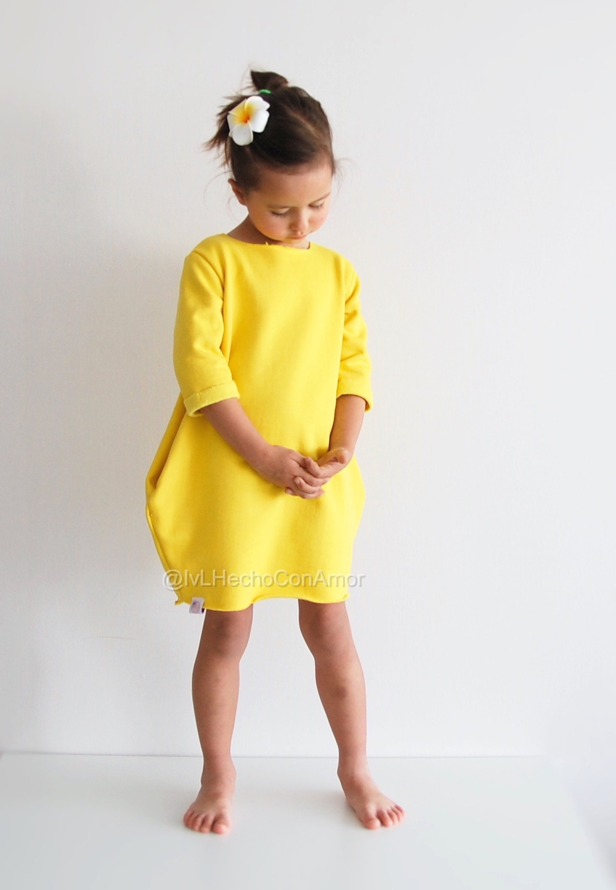 Girls oversized sweatshirt dress sewing pattern