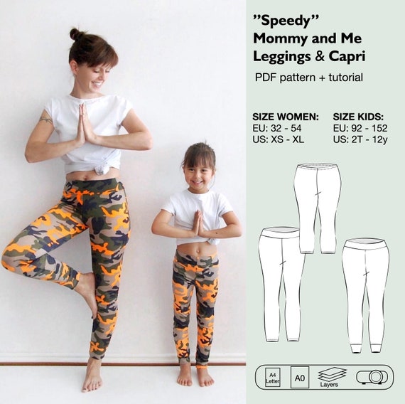 Mommy and me leggings sewing pattern