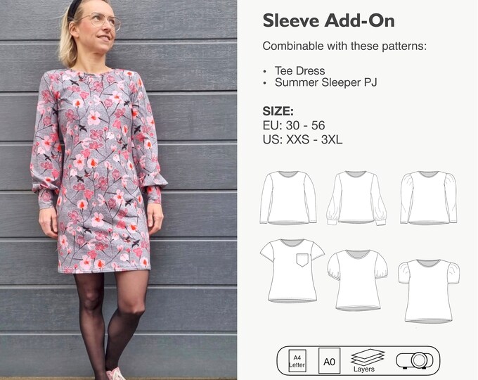 Sleeves Add-On sewing pattern