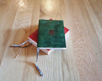 Luxury Slytherin Themed Pocket Sized Leather Notebook