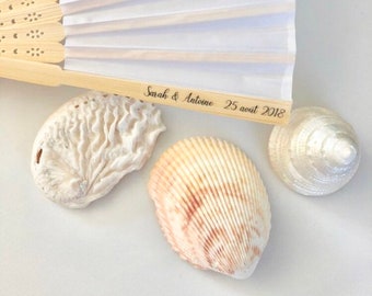 personalised wedding fans