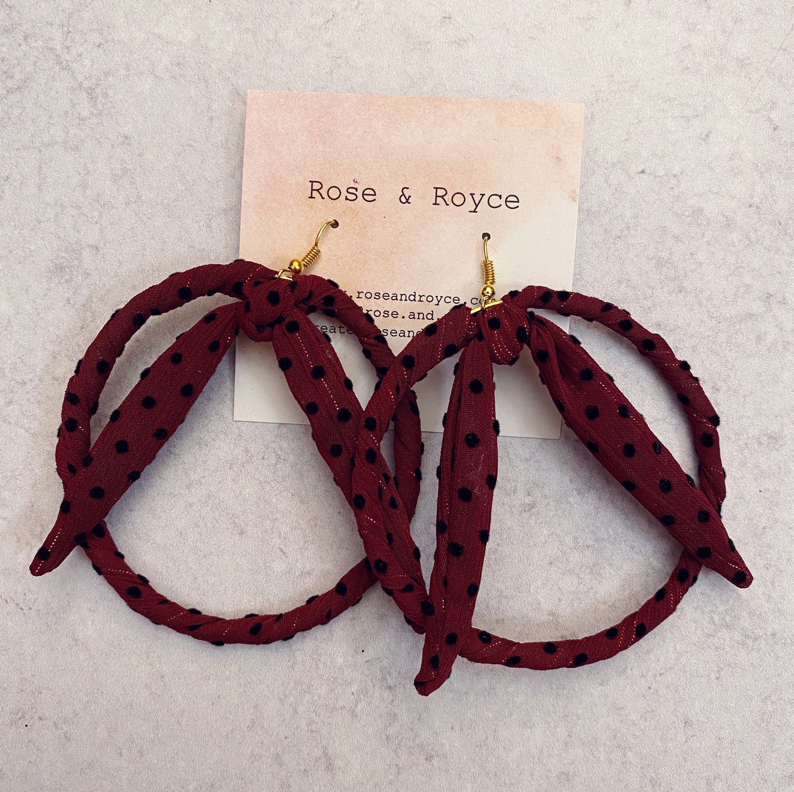 Fabric Bow Hoop Earrings Large Winter 2020 Etsy