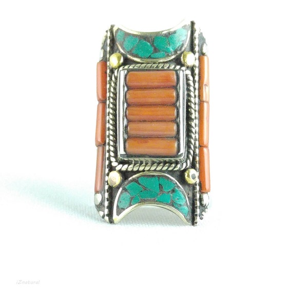 Ethnic Tibetan ring vintage