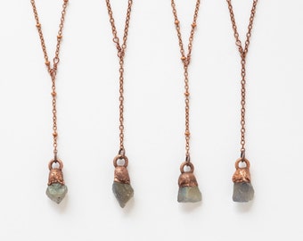 Labradorite Drop Necklace