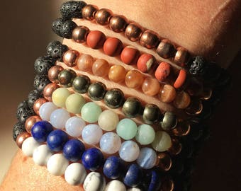 Chakra Healing Diffuser Bracelet | For Aromatherapy + Essential Oils