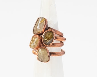 Rutilated Quartz Ring