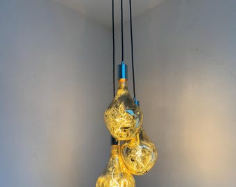 Triple Cluster Pendant Light with Organic Evo bulbs