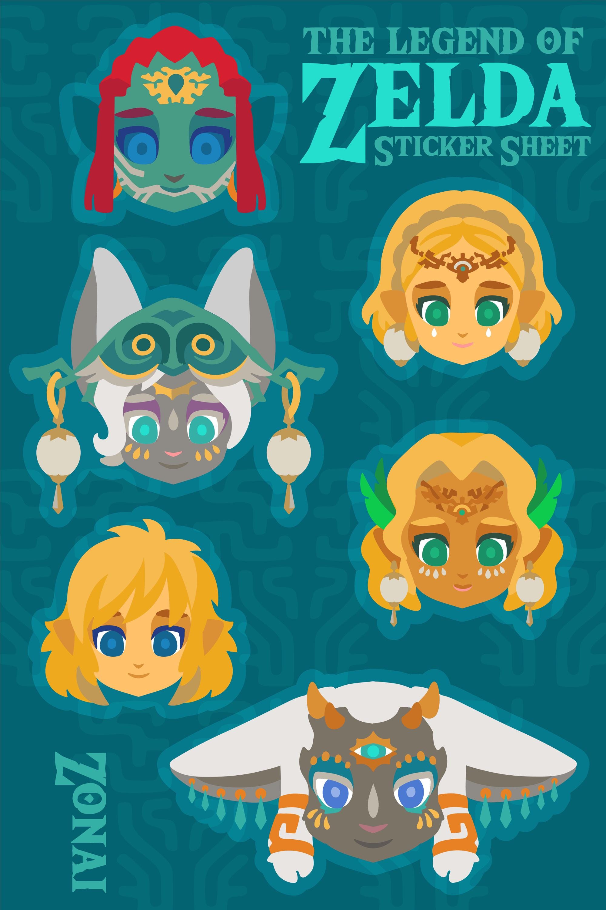 Legend of Zelda TOTK Sticker Sheet [zonai] - Etsy