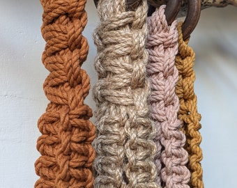 macrame plant hanger beaded cotton or jute natural rope