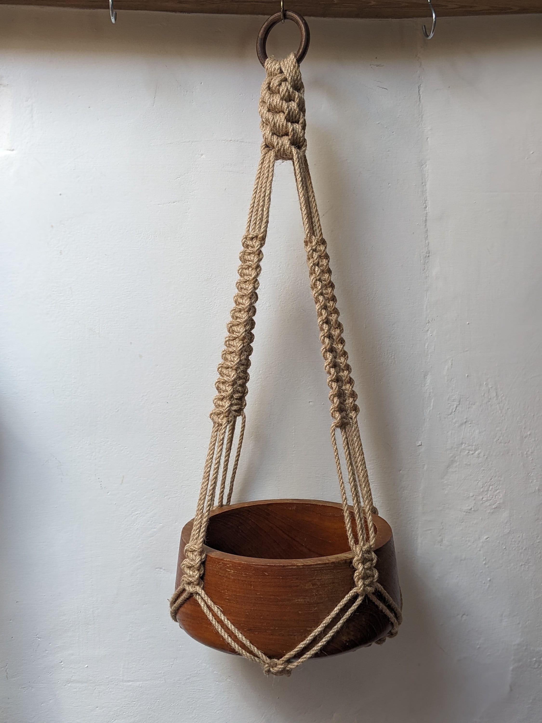 Macrame Hanging tassel free Planter Natural Jute Indoor