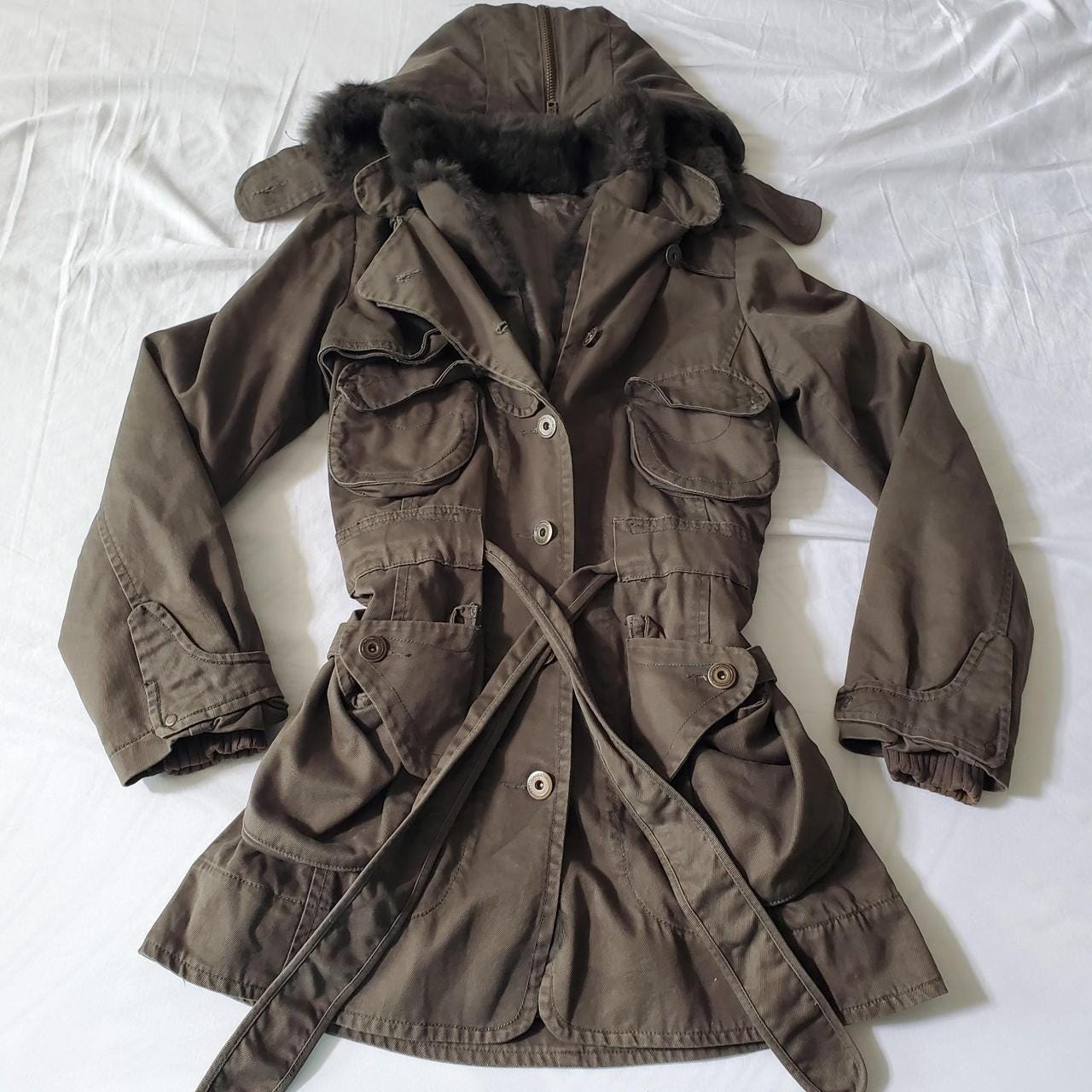 winter jacket camouflage peacoat