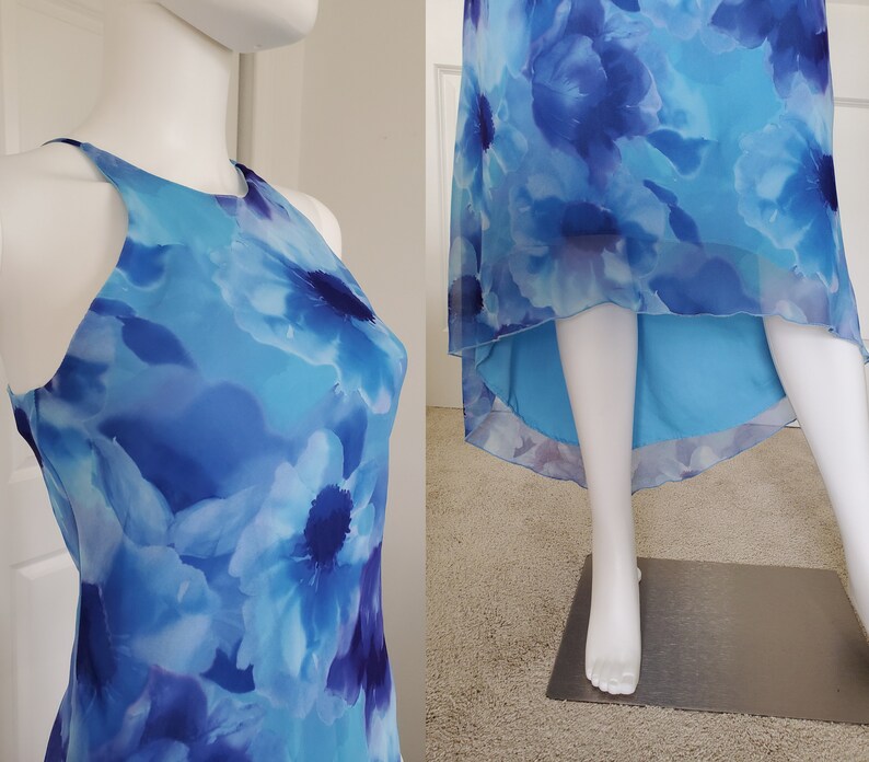 Clothing Women S Clothing 90s Blue Floral Maxi Dress Y2k Fairy Aesthetic Floral Dress Jodi Kristopher Dress