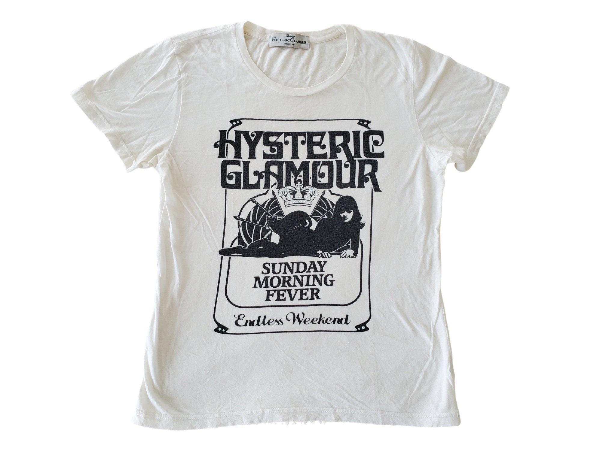 hysteric glamour destroy girl design tee