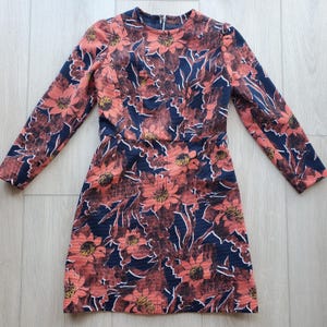 Vintage 70s Handmade Long Sleeve Mini Dress