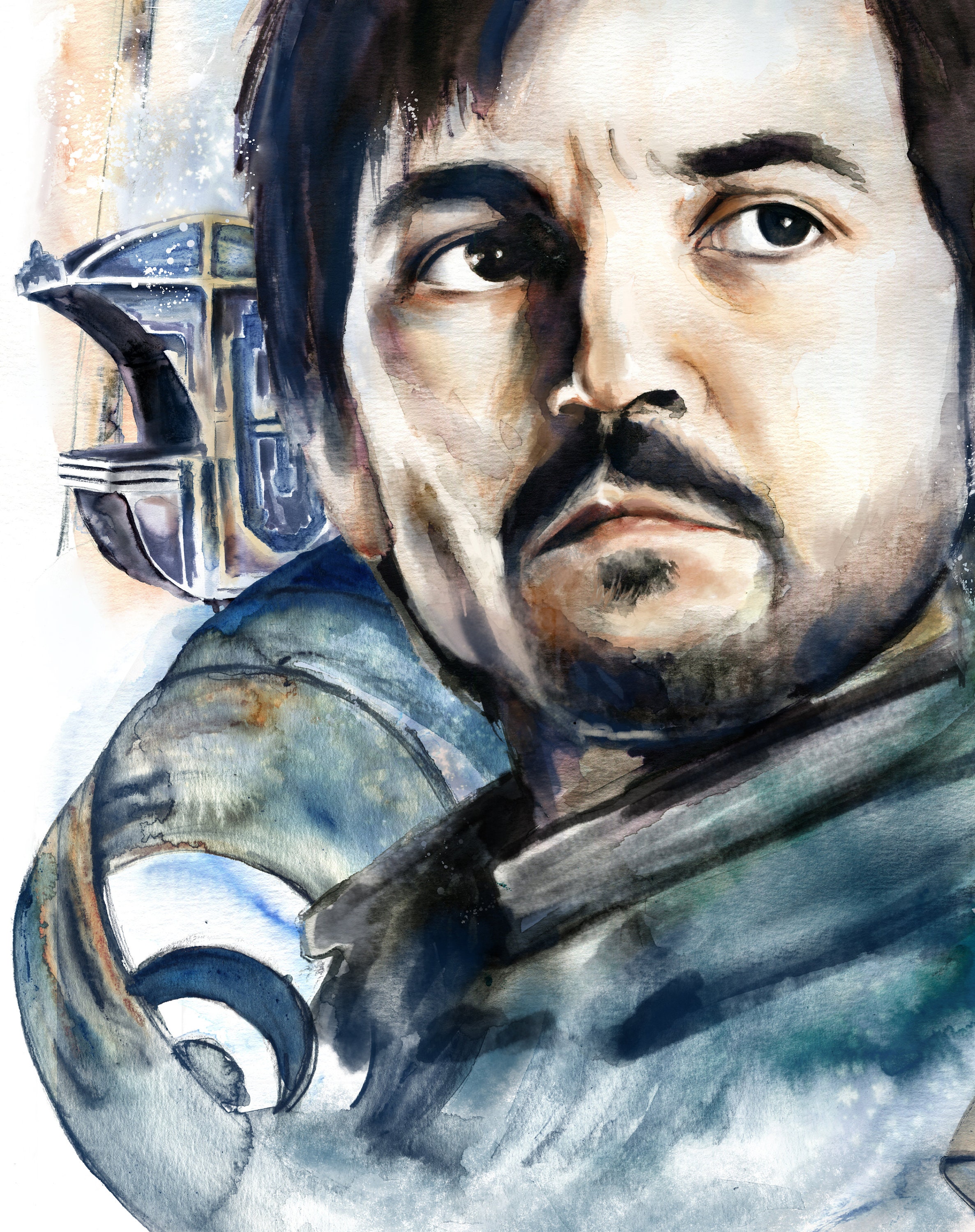 Andor STAR WARS Painting Giclee Print Sci Fi Poster Watercolour Science ...