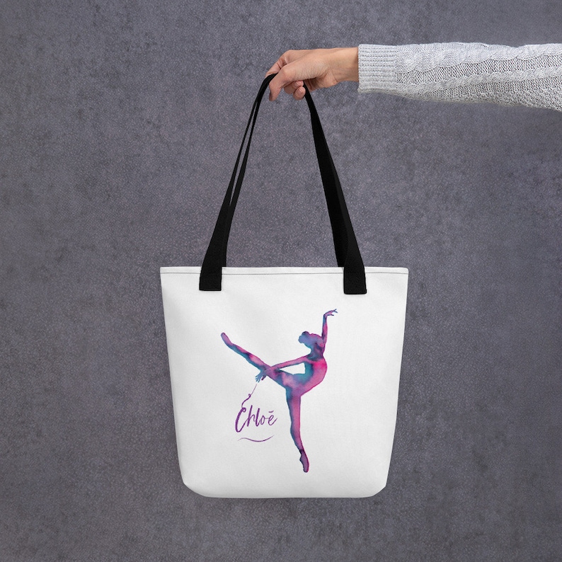 Personalised Dance Tote bag dancer unique name gift Etsy
