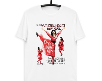 Unisex organic cotton t-shirt KATE BUSH Most Wuthering Heights Day Ever Hand painted artist design by Leona Beth 10% goes to Charity