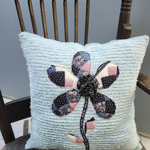 Handmade chenille pillow