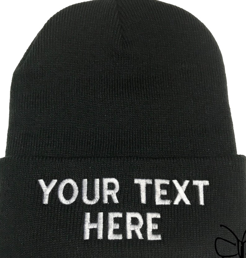 Custom Embroidery Beanie/personalized Name Beanie/custom Etsy