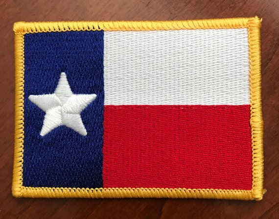 Parche bordado con la bandera del Estado de Texas 