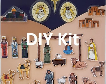 DIY Kit - Advent Calendar - Poster and Pieces in full color