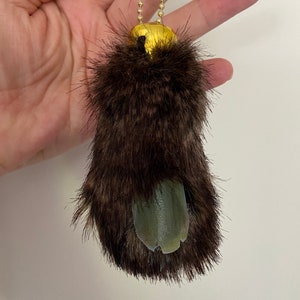 Lucky Bigfoot Toe Bigfoot Key Chain Tag Along Sasquatch Toe Hairy Toe Handmade Hand Crafted
