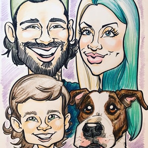 Full Color Caricature - 11 x 14 Shoulders Up Only!