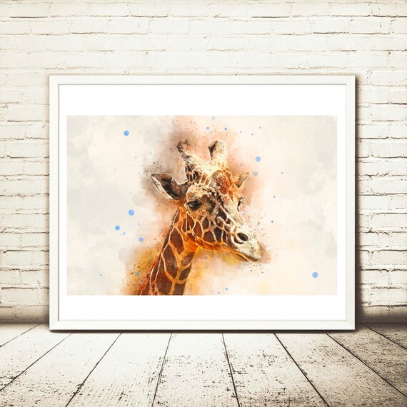 giraffe print nursery