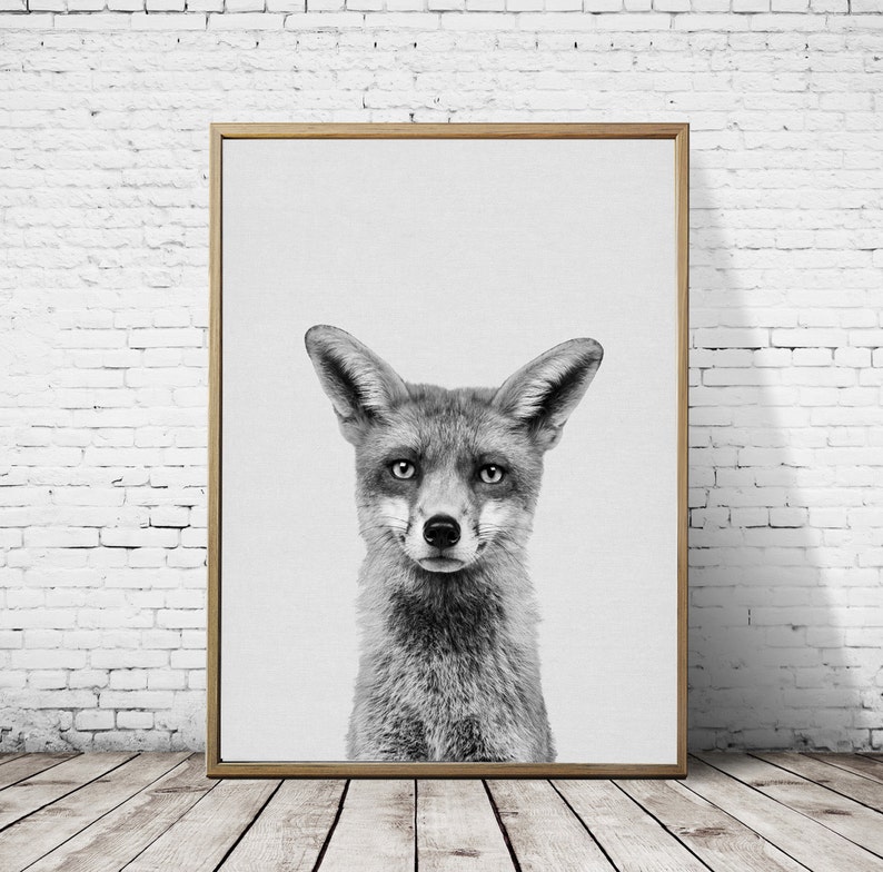 Imprimer Bebe Renard Bebe Renard Decor Imprime Pepiniere Etsy