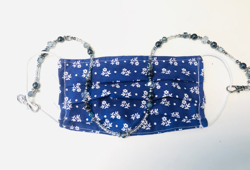 Face Mask Lanyard Beaded Face mask holder Face mask Etsy