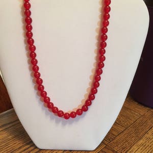 Ruby Semi Precious Necklace 18&#39; Long