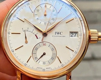 Vintage IWC Portofino Rose Gold IW510107 Men's Watches 45mm | Gift for Him