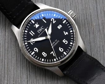 Vintage IWC Pilot’s Watch Mark XX Black Dial 40mm Men's Watches | Gift for Husband