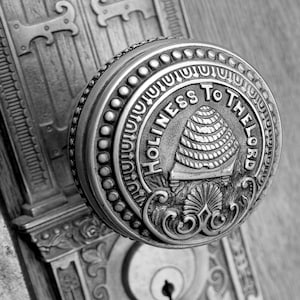 Holiness To The Lord: Salt Lake Temple Doorknob Photo