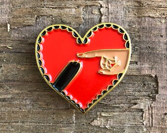 Cat Paw Enamel Pin - Extend A Paw, Lend A Hand