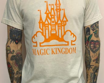 Sample Walt Disney World Vintage Magic Kingdom DTF T-shirt Sand Medium
