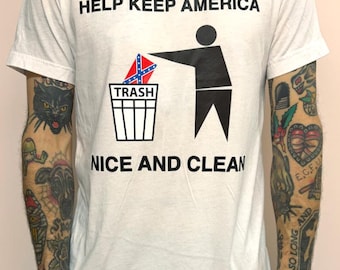 Sample Keep America Clean DTF T-shirt White Medium