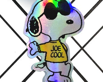 Peanuts Snoopy Joe Cool Hologram Sticker