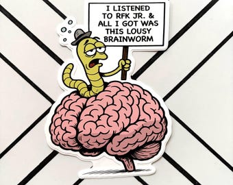 Lousy Brainworms Sticker