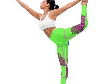 Fifth Degree™ Colorful Zebra Print Yoga Leggings
