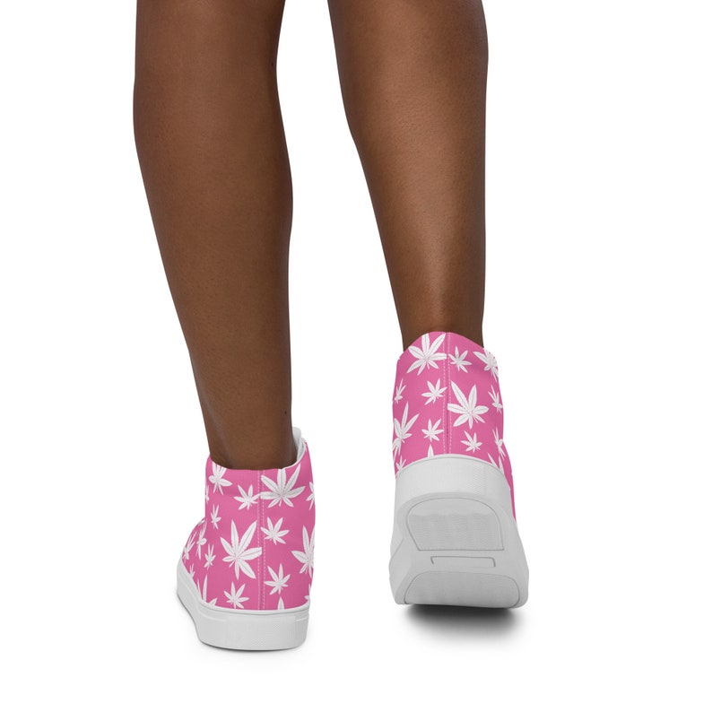 Fifth Degree® Women’s High Top Canvas Cannabis Shoes Weed Sneakers