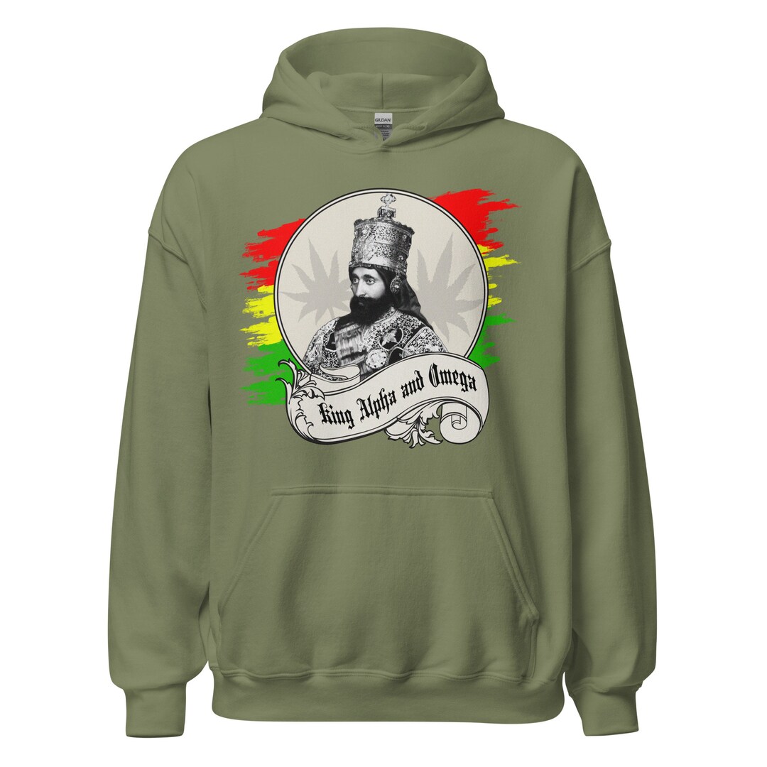 Urban Backwoods Haile Selassie Sweatshirt – Portrait Pullover Sweater, Unisex Regular Fit - View #2