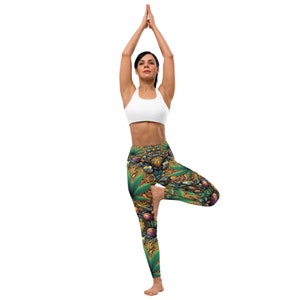 Fifth Degree™ Weed Marijuana Rasta Apparel Pot Leggings Rastafarian Reggae Leaf Cannabis High Waisted Workout Yoga Premium Leggings