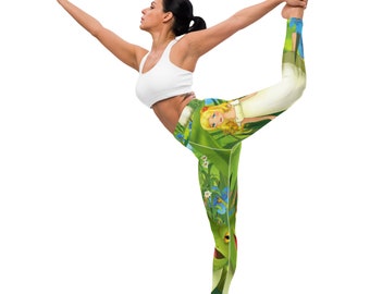 Fifth Degree™ Frog Princess Premium Leggings Print High-Waisted Depression Healing Mood-Enhancing Designer Comfort Gym Yoga
