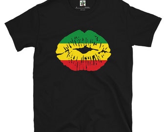 Fifth Degree® Rasta T Shirt Design, Rastafari Rastafarian Jamaica Tee Art Print T-Shirt Reggae Colors Style Merchandise Online