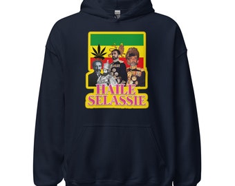 Fifth Degree™ Haile Selassie Hoodie Ethiopian Hoodie Jah Army Sweatshirt Rastafarian Hoodie Rasta Makonnen Jah Son of Africa Black History