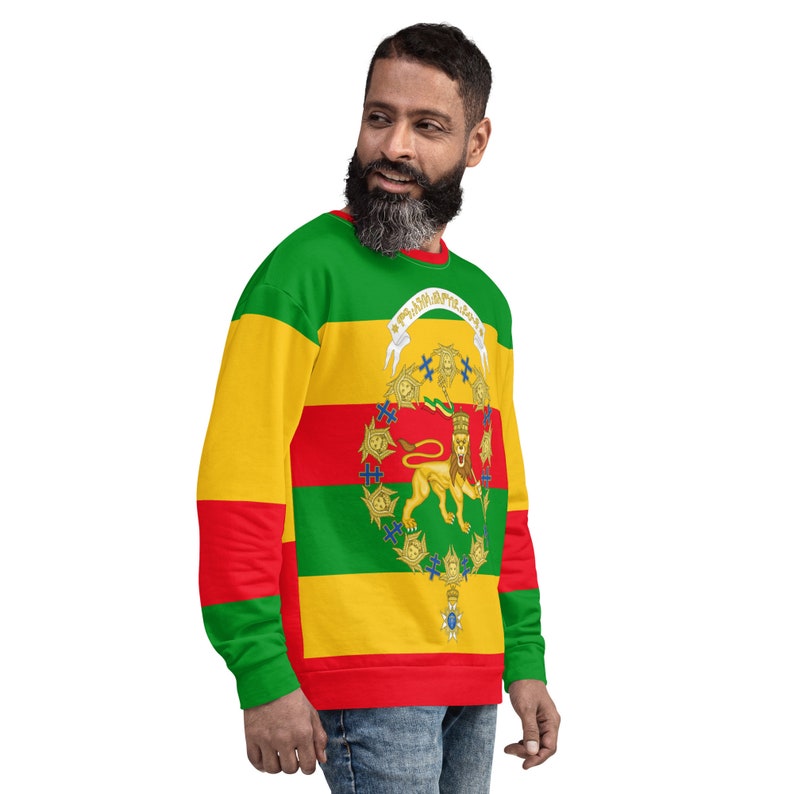 Fifth Degree™ Rasta Clothing Reggae Outfit Lion of Zion All Over Print Rastafari Rastafarian Unisex Sweatshirt