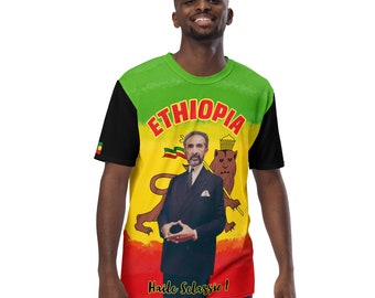 Fifth Degree™ Haile Selassie Shirt, Ethiopian Shirt, Rasta Cat Shirt Lion of Zion T-Shirt Reggae Rastafarian African, Lion Rasta T Shirt
